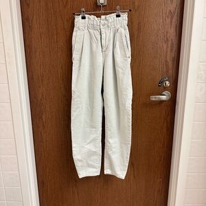 Zara Pale Green High-Waisted Trousers